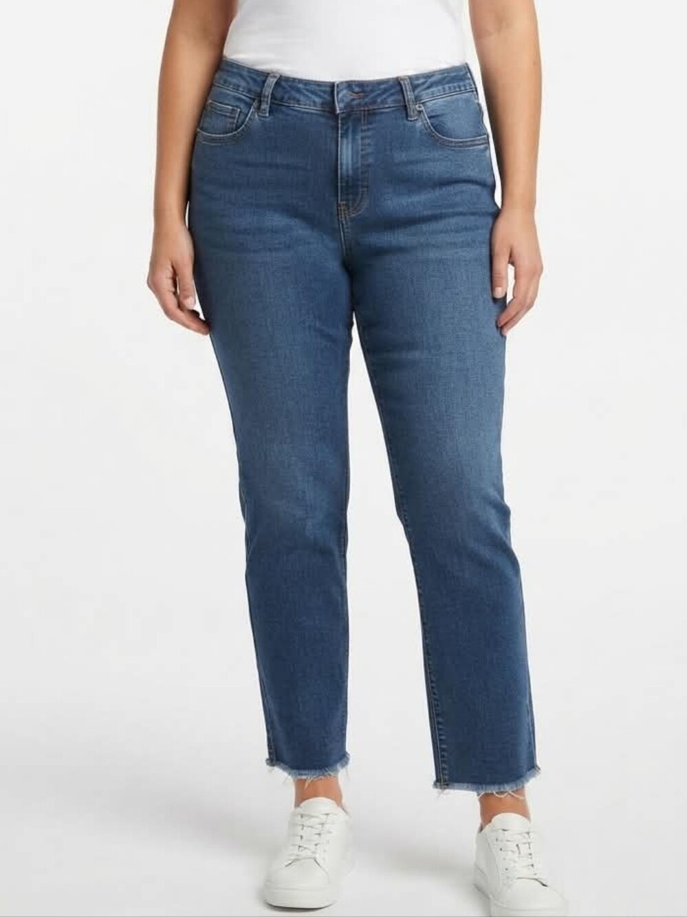 Blue Mountain Jeans Raw Hem Straight Leg Size 14